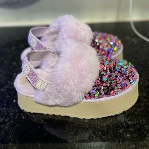 UGG® Funkette Chunky Sequin Platform Slippers